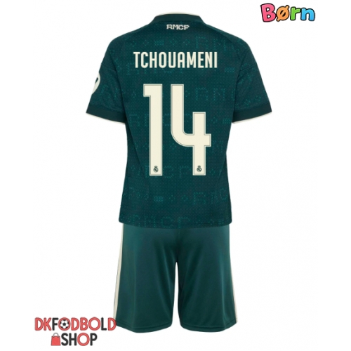 Real Madrid Aurelien Tchouameni #14 Udebanesæt Børn 2026-27 Kort ærmer (+ korte bukser)